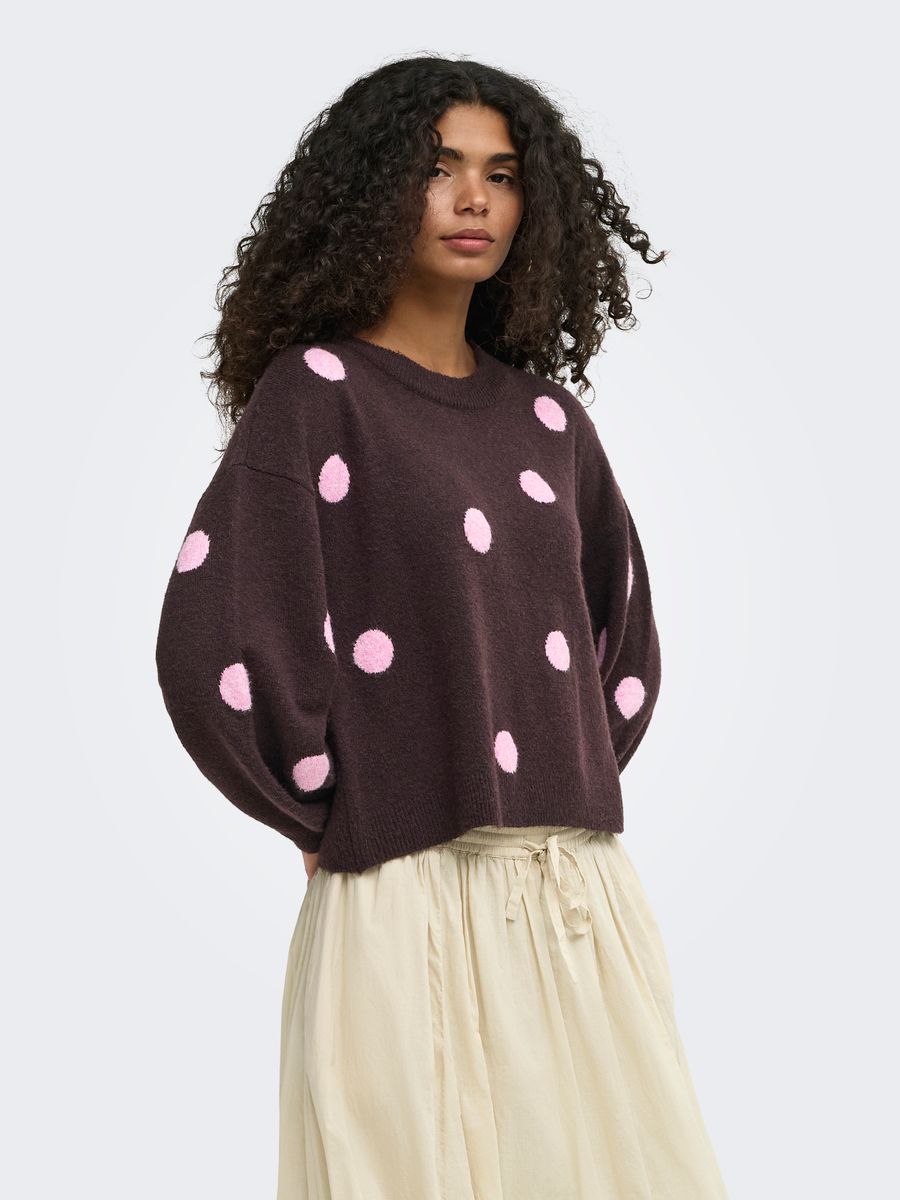 ONLRICA LS DETAIL O-NECK CC KNT