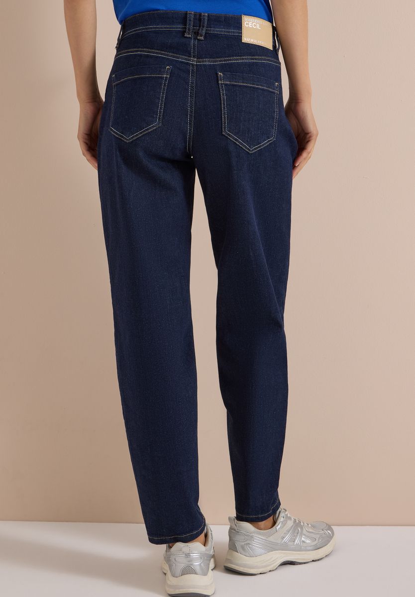 High Waist Barrel Leg Jeans im Loose Fit