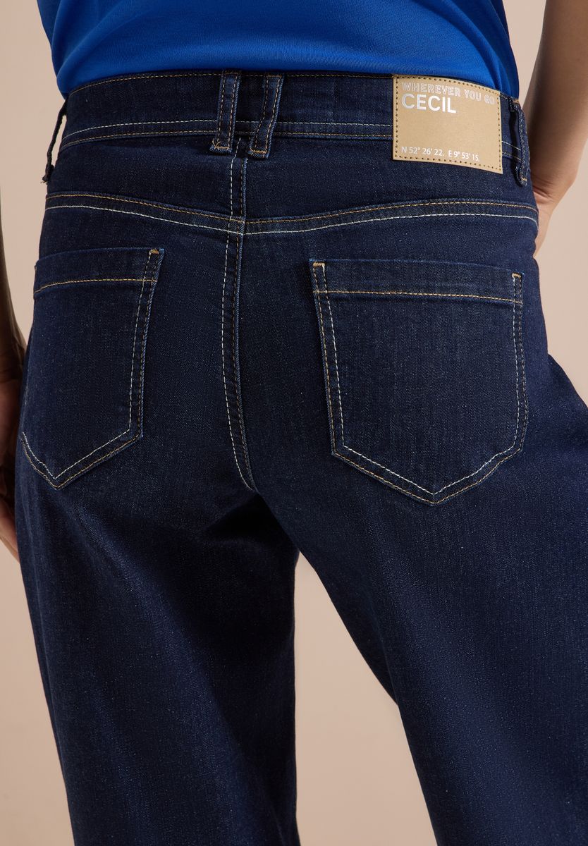 High Waist Barrel Leg Jeans im Loose Fit