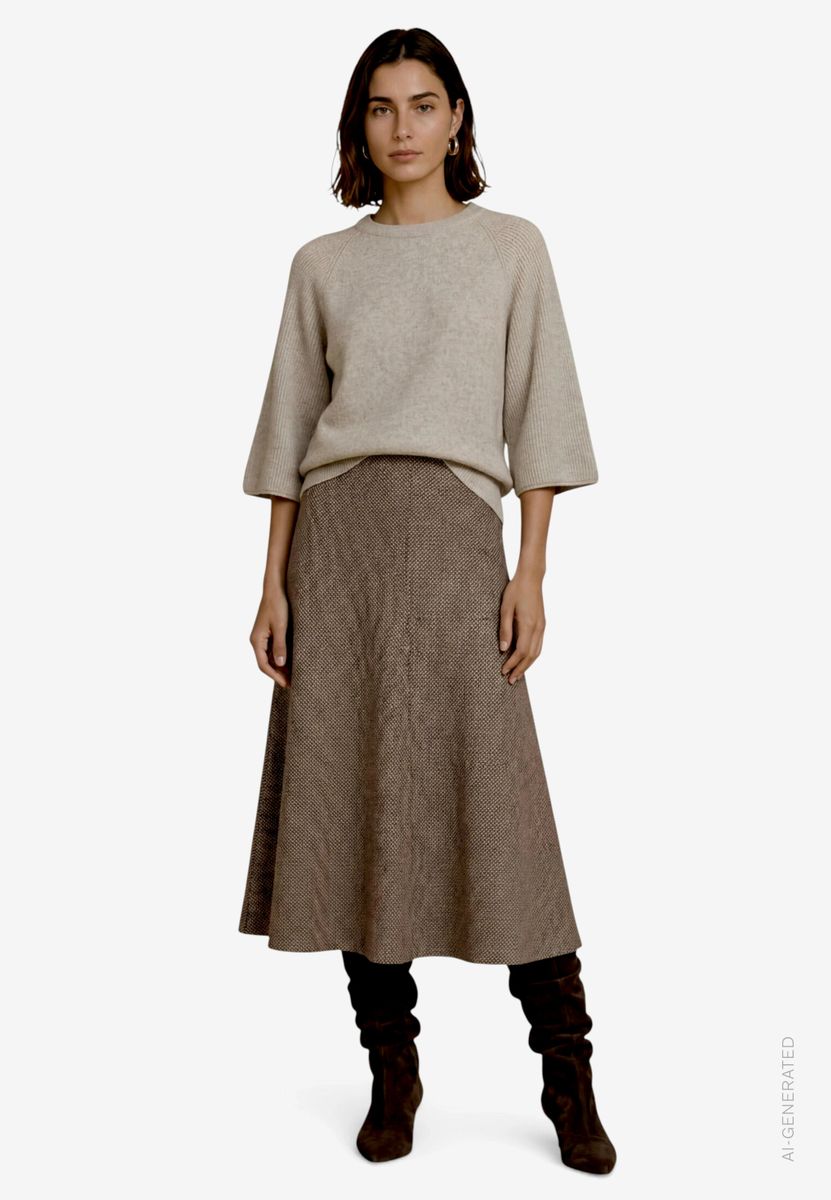 Damen Strickpullover mit Fledermausärmeln