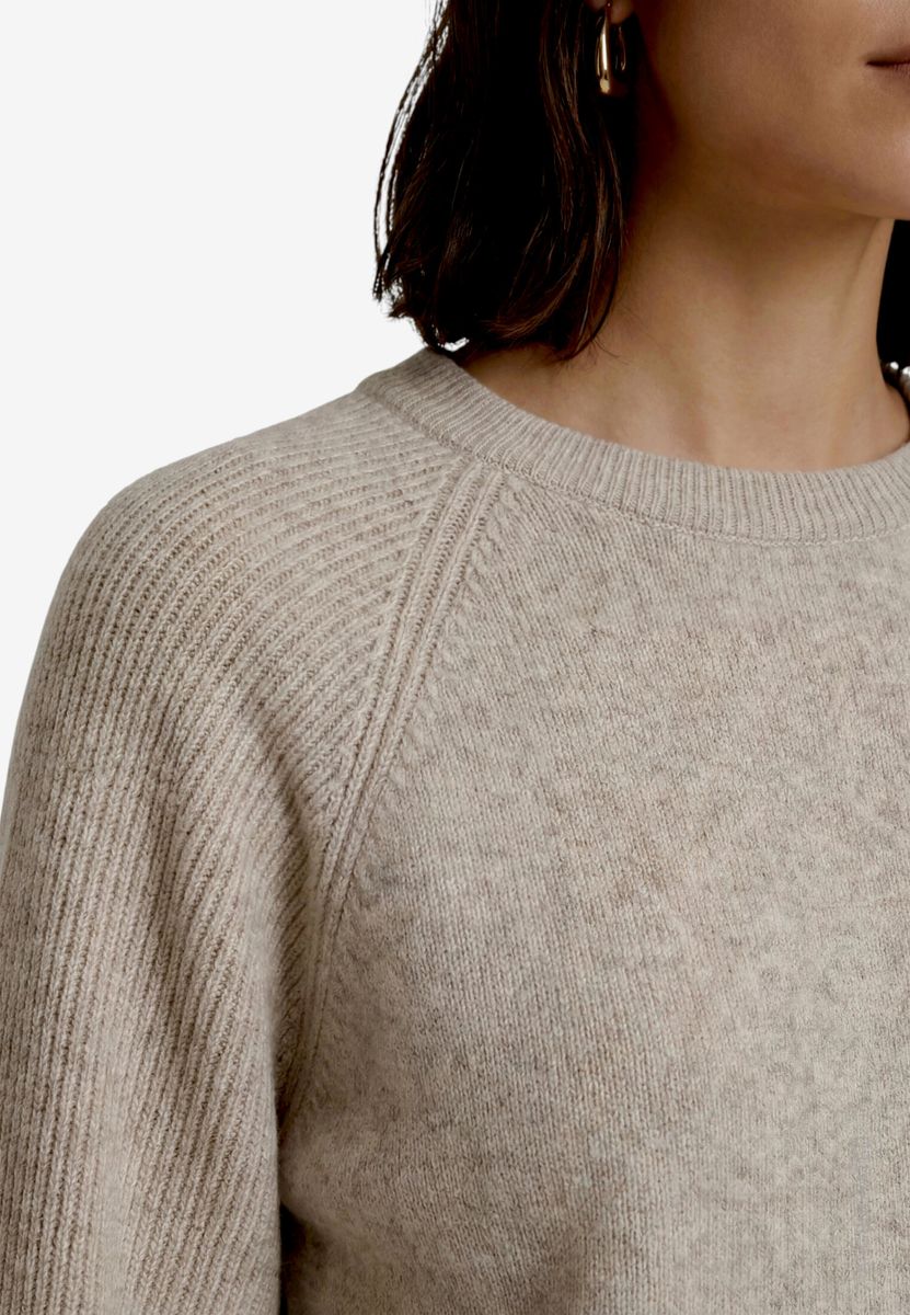 Damen Strickpullover mit Fledermausärmeln
