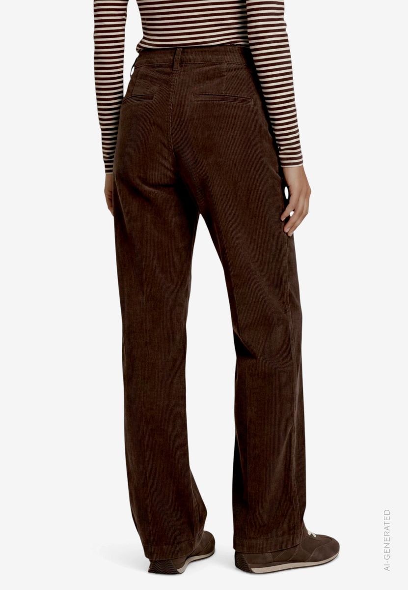 Damen Cordhose mit Bügelfalte