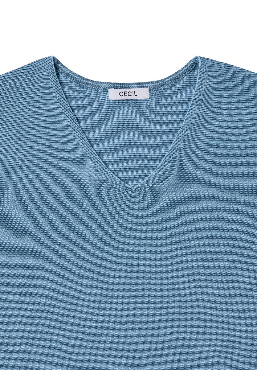 Pullover im Two-Tone-Look mit V-Neck