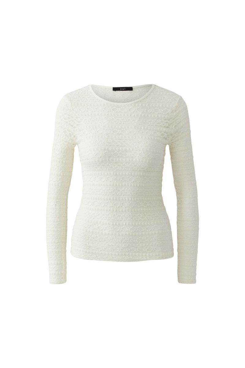 Langarmshirt Spitze