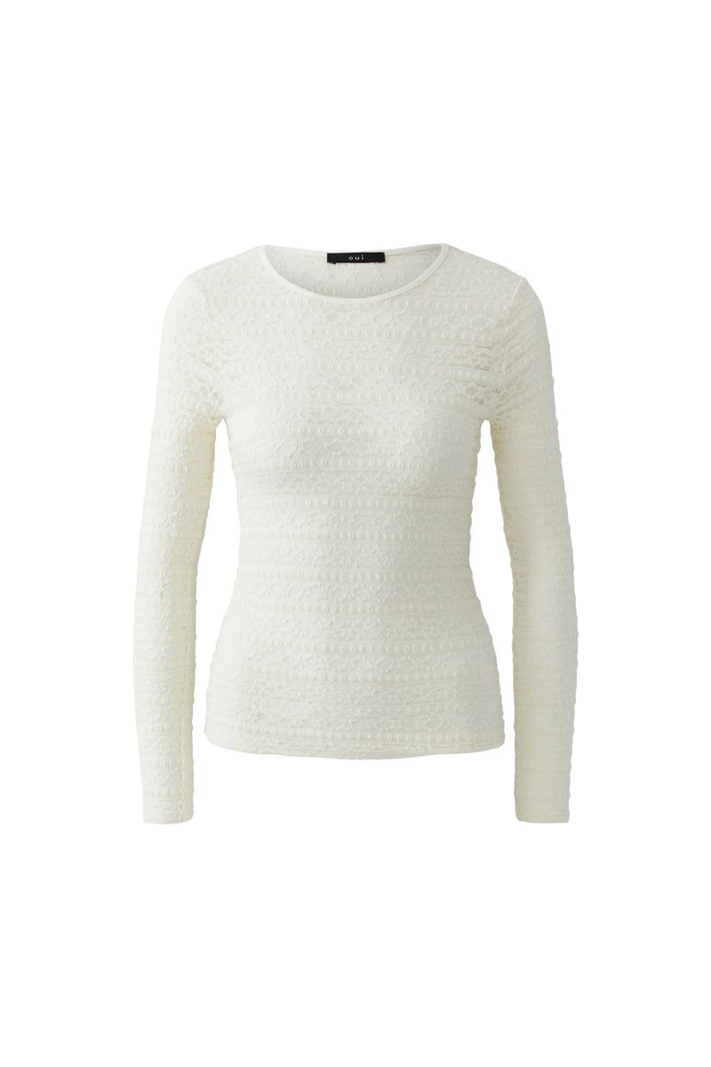 Langarmshirt Spitze