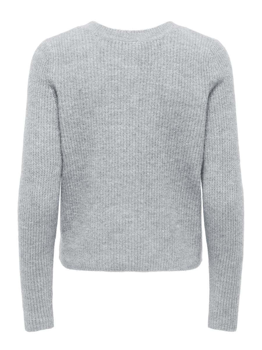 ONLVIGGA LS O-NECK BADGE CARDIGAN KNT