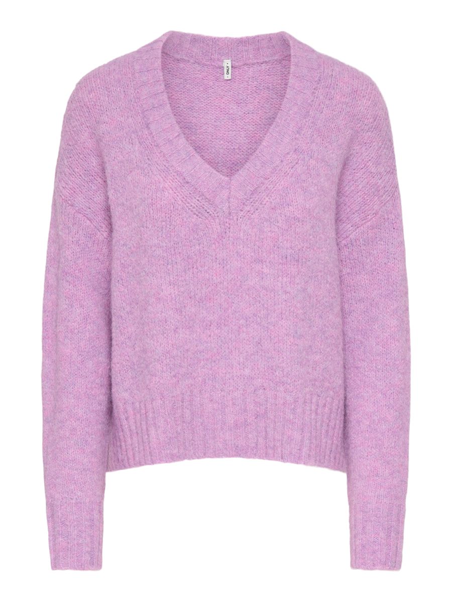 ONLFIONA LS LOOSE V-NECK KNT