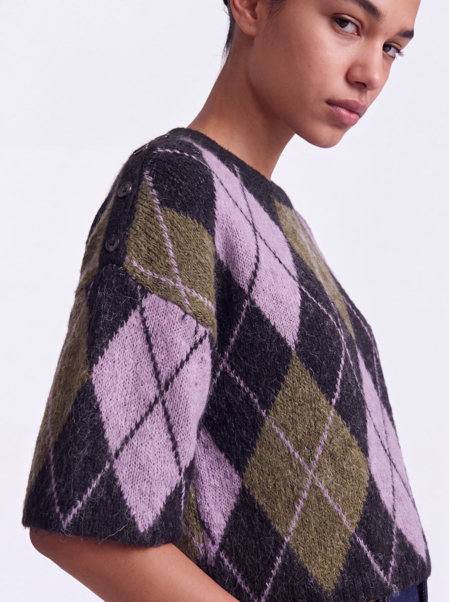 ONLNOEME SS PATTERN O-NECK KNT