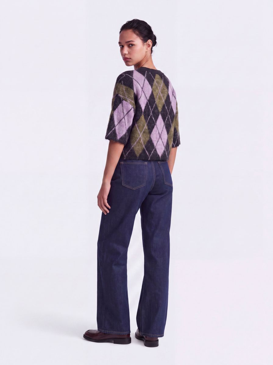 ONLNOEME SS PATTERN O-NECK KNT
