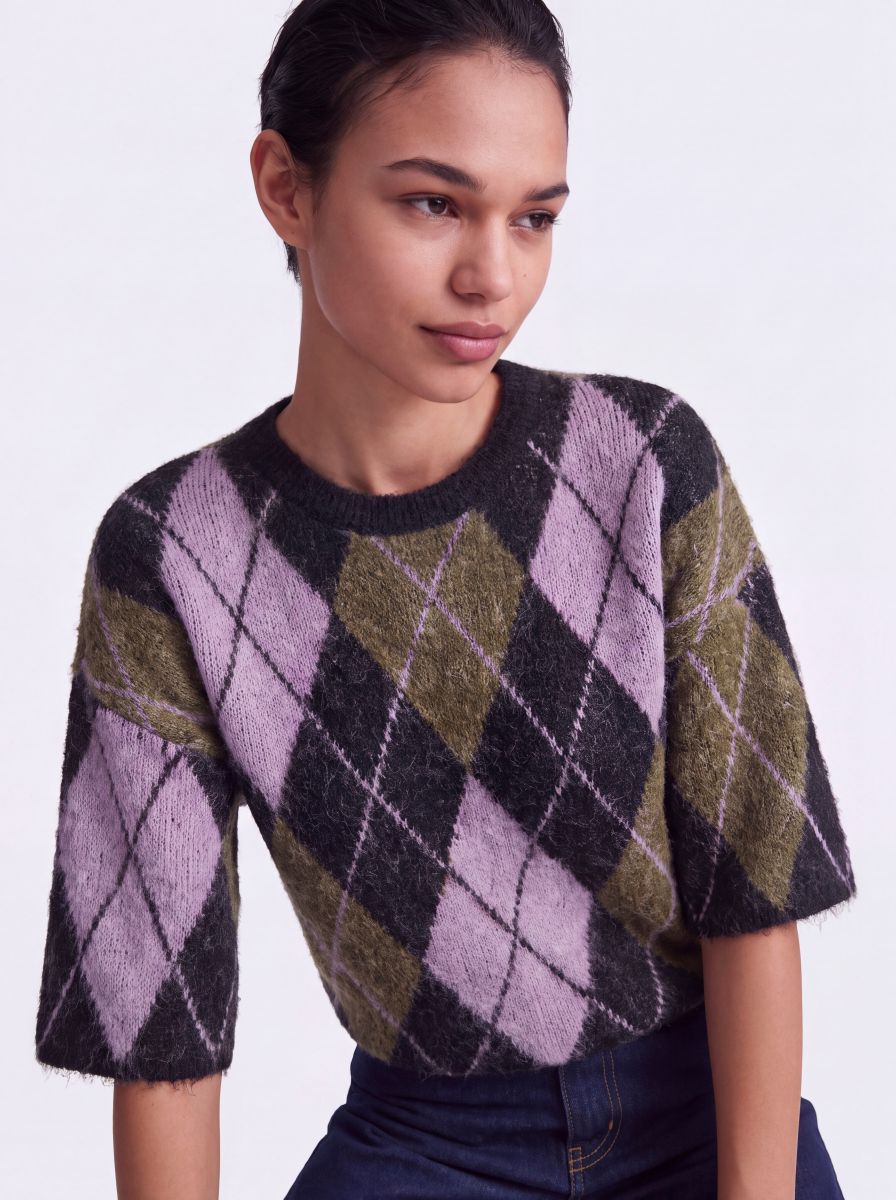 ONLNOEME SS PATTERN O-NECK KNT