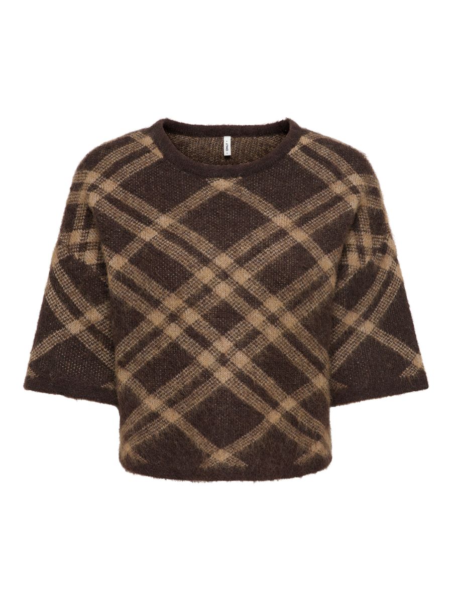 ONLNOEME SS PATTERN O-NECK KNT