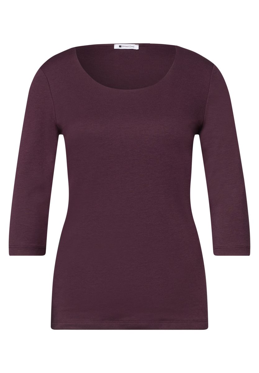 Basic Shirt mit blickdichter Front