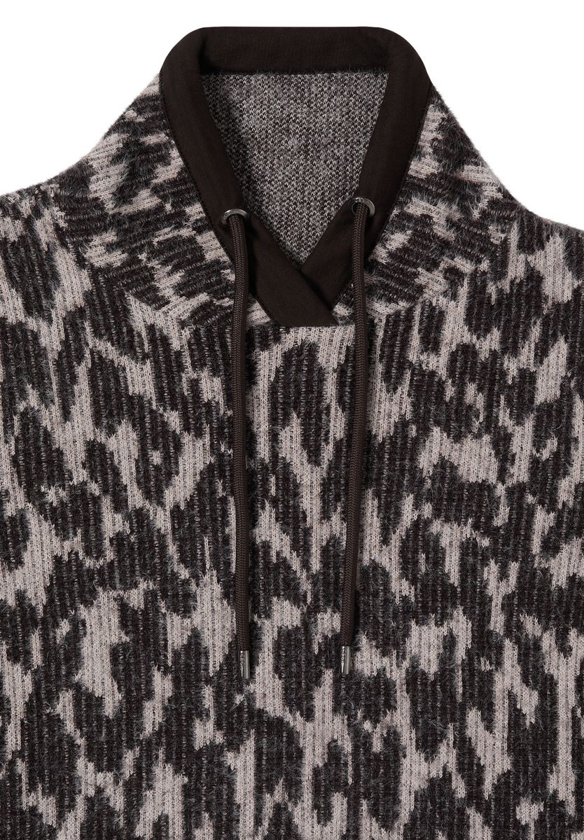 Langarm Shirt mit Fake-Kapuze