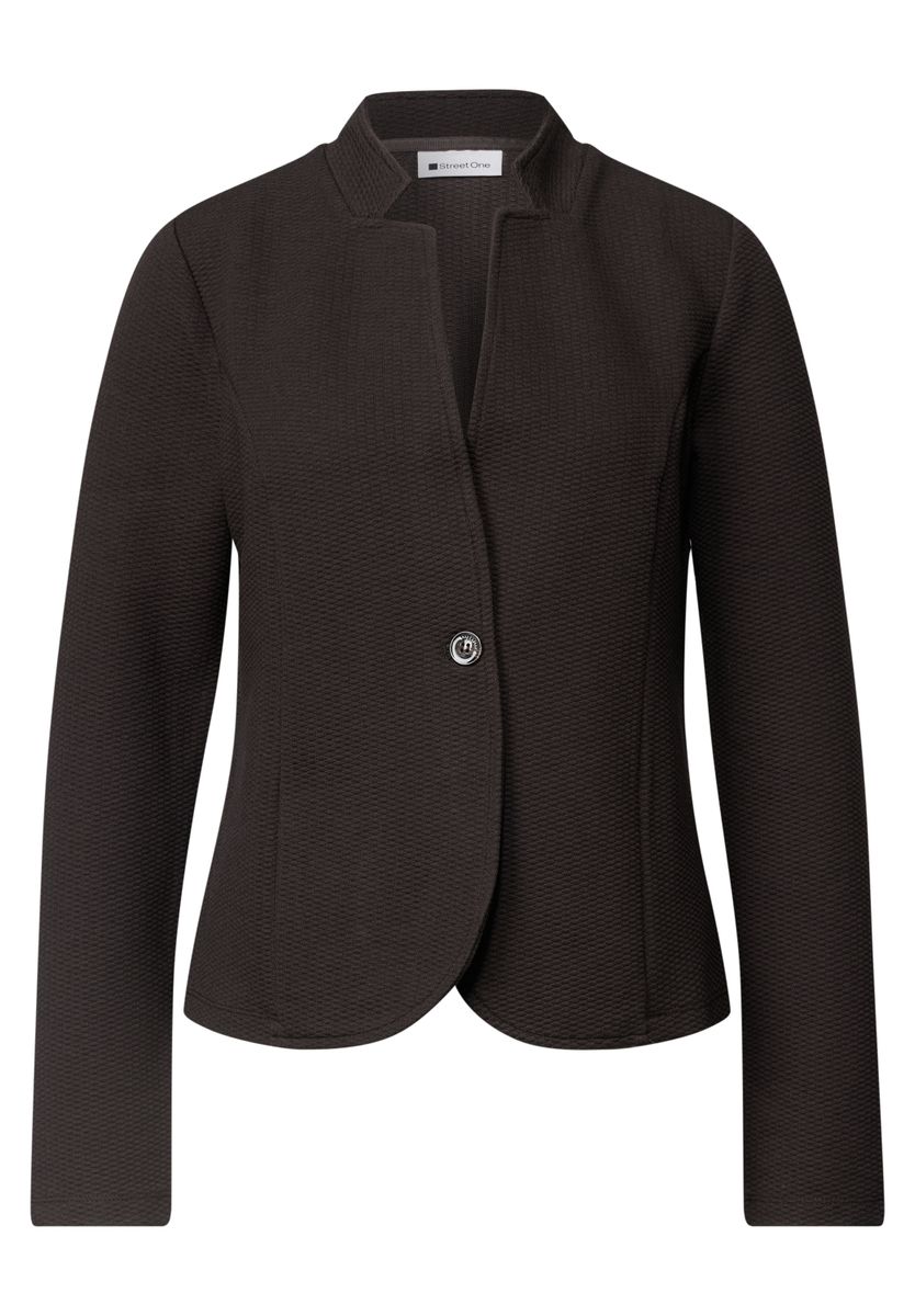 Blazer aus Jersey mit Struktur