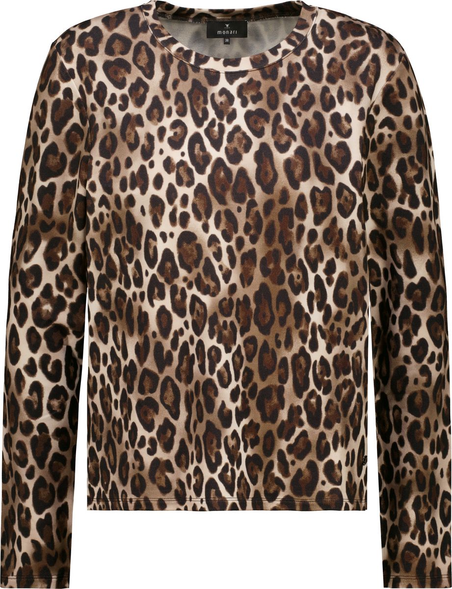 Langarmshirt mit Leomuster