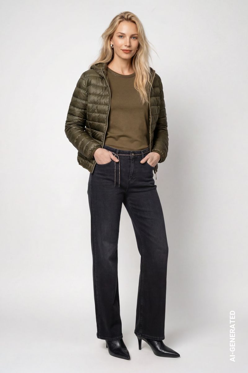 Jacke mit Neopren