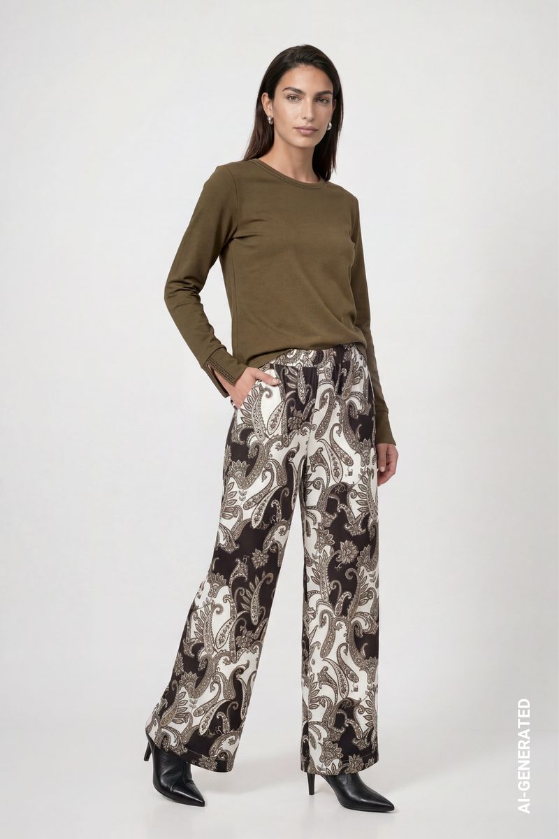 Langarmshirt mit Strassdetails