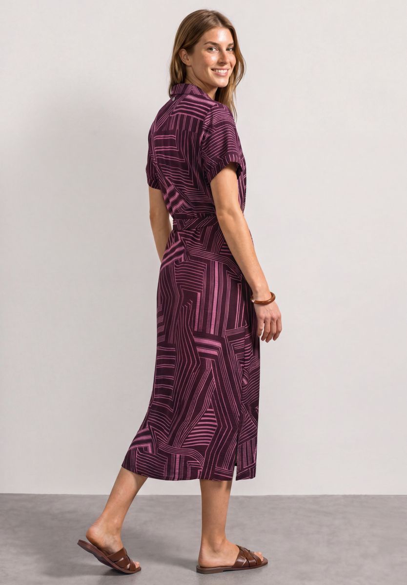 Midikleid mit Bowling-Kragen