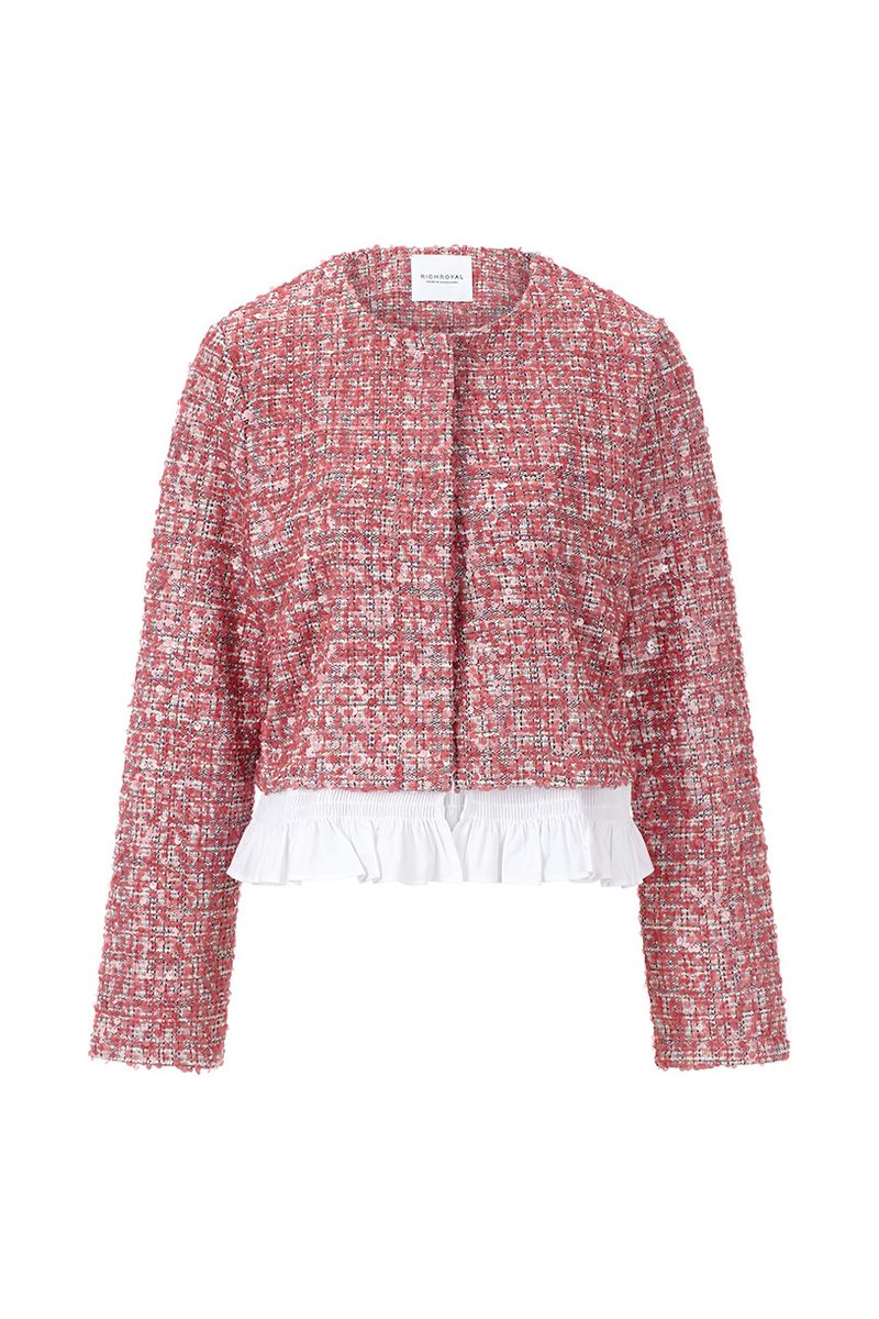 Sequin Jacket with Peplum