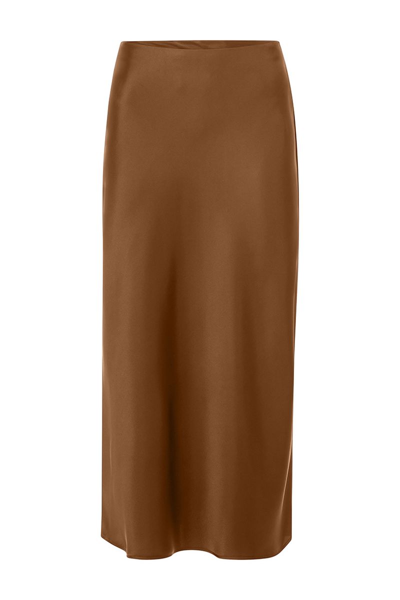 Satin Midi Skirt