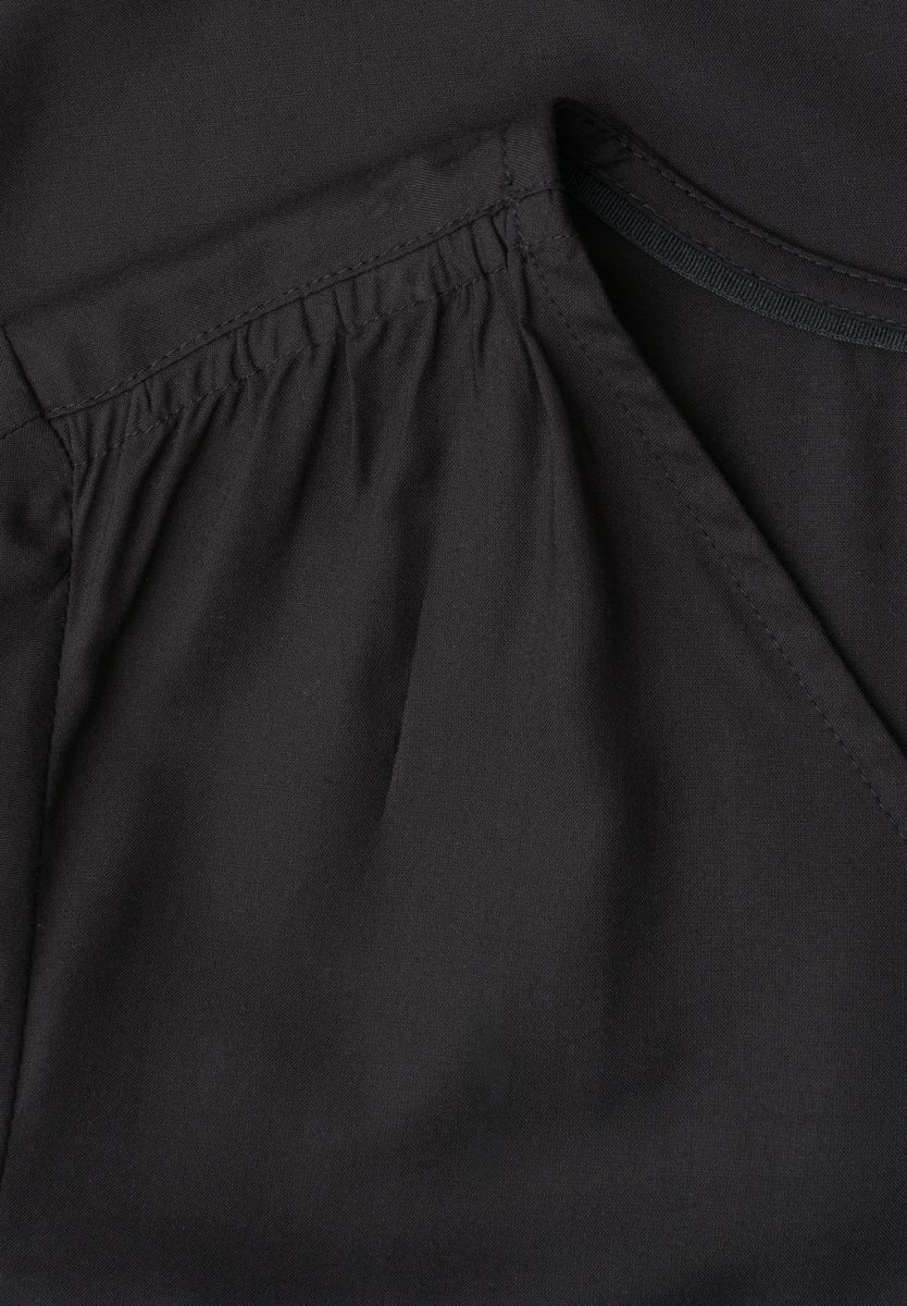 Kurzarm Blusenshirt mit V-Neck