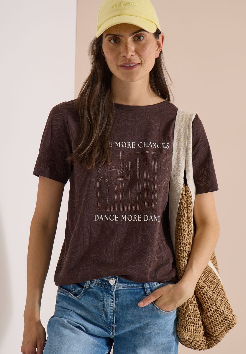 T-Shirt in Ausbrenner-Optik