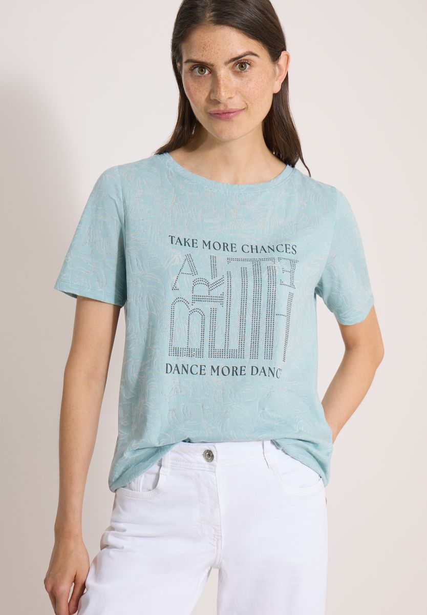 T-Shirt in Ausbrenner-Optik