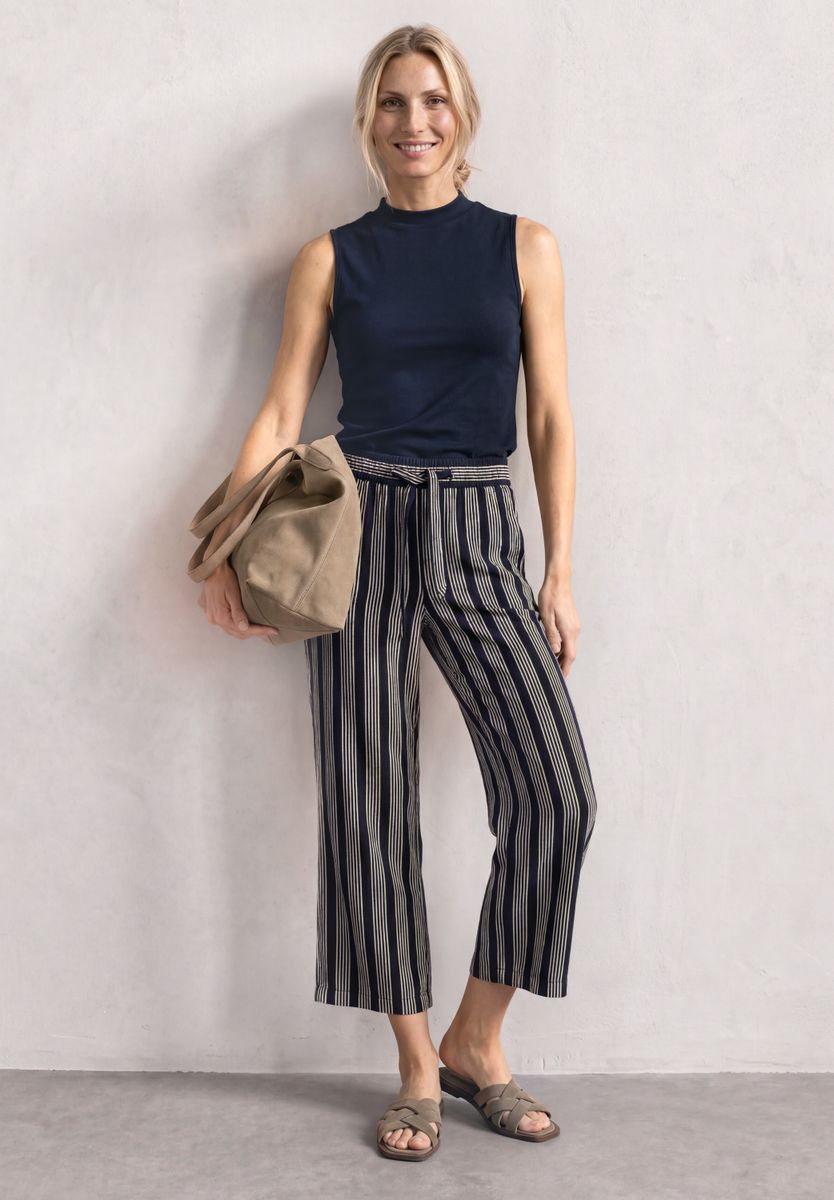 Top im Silk-Look mit Turtle Neck