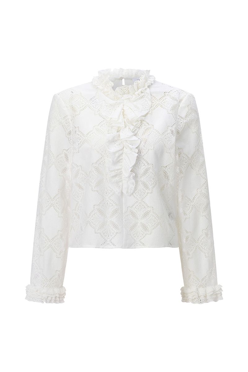 Romantic Blouse with Ruffle