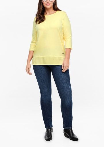 Materialmix-Shirt