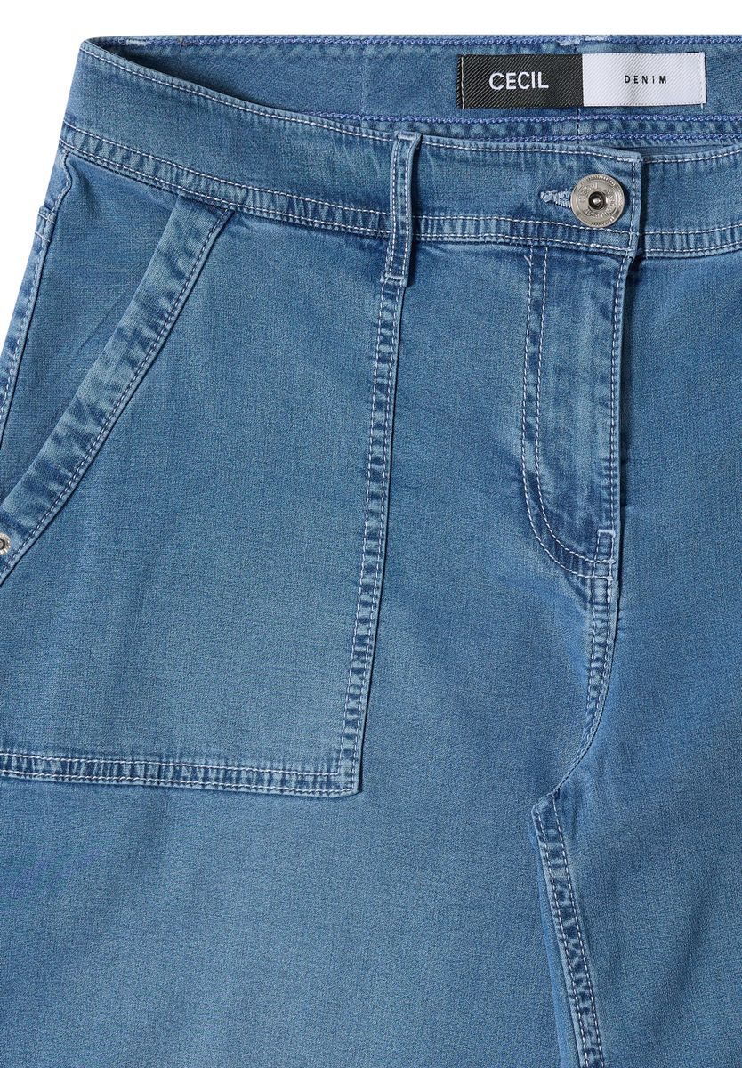 High Waist Wide Leg Jeans im Loose Fit
