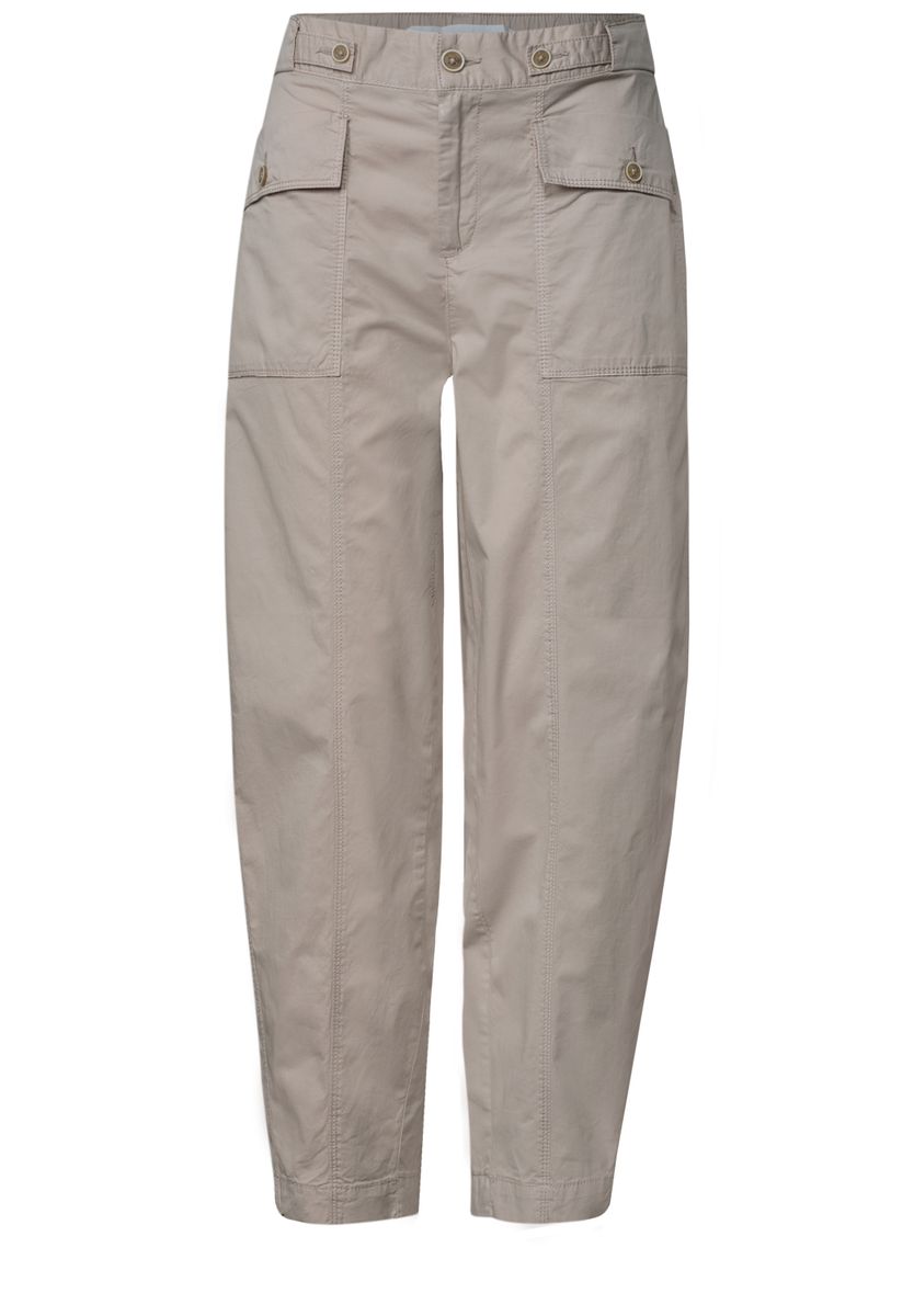 High Waist Barrel Leg Hose im Casual Fit