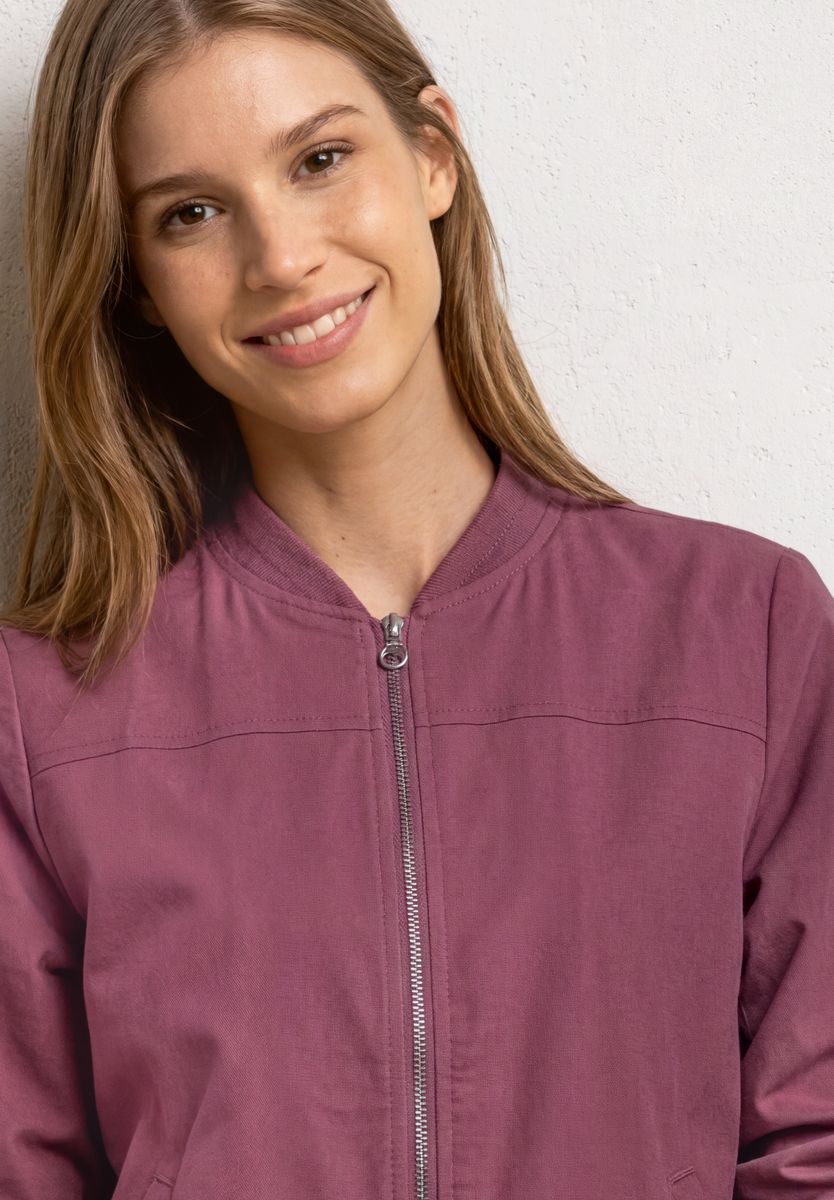 Langarm Blouson mit Zipper