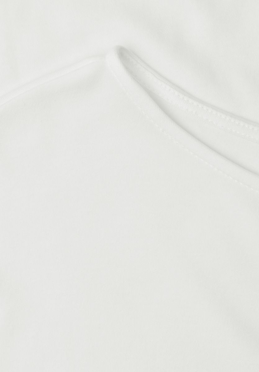 Basic Shirt mit Boat Neck und Elastikbund