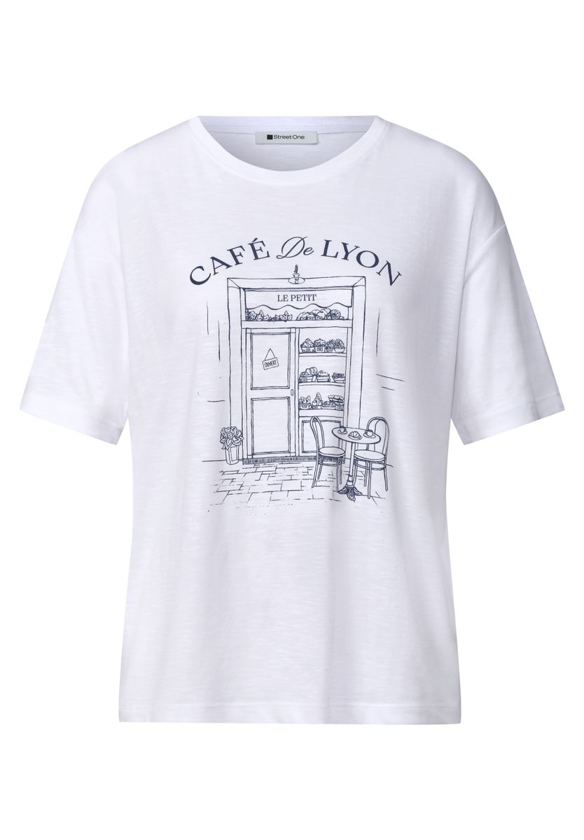 T-Shirt mit Rundhals und Frontprint