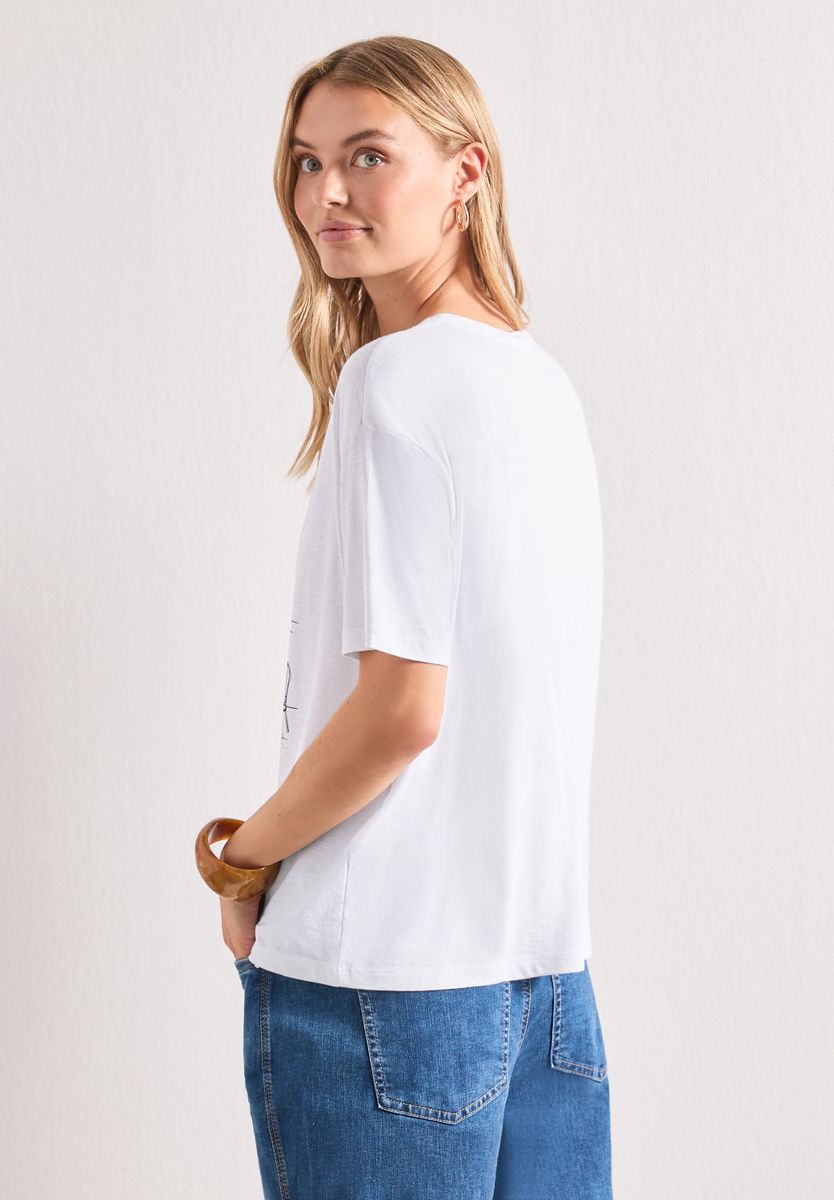 T-Shirt mit Rundhals und Frontprint