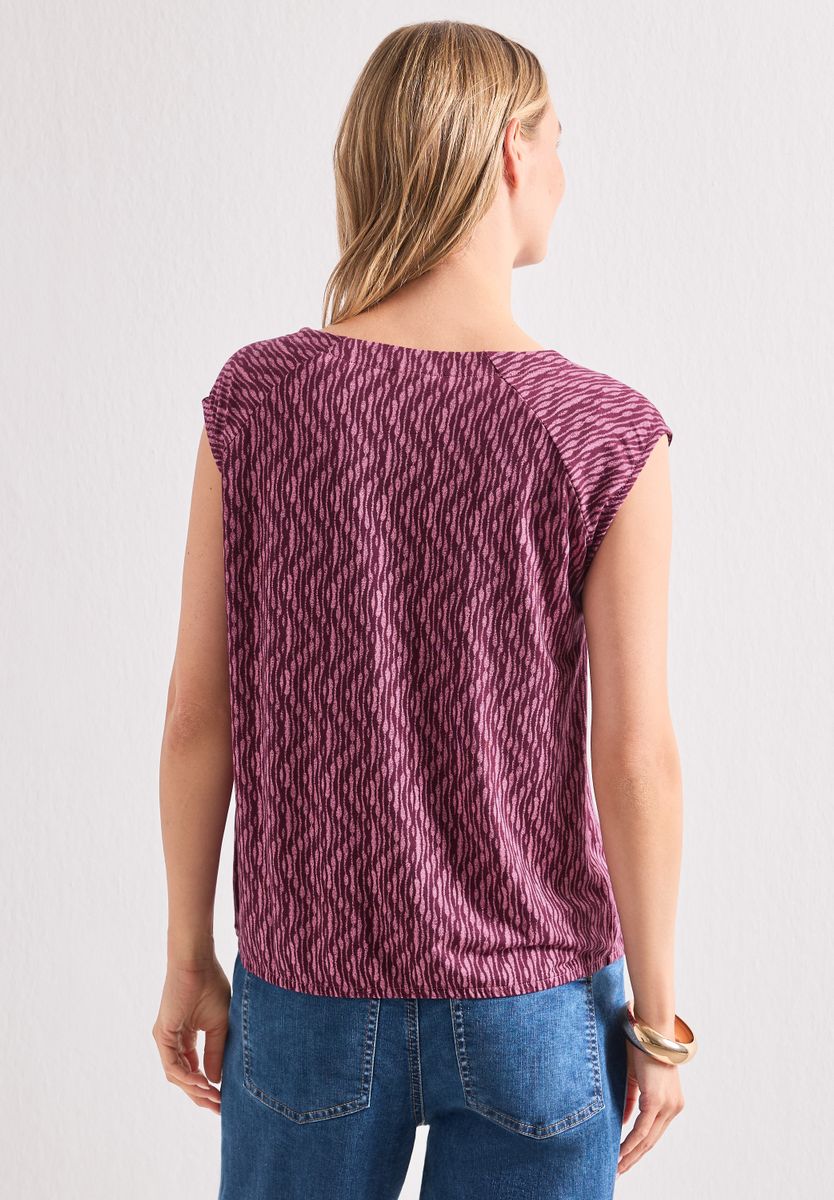 Dropped Shoulder Shirt mit Elastiksaum
