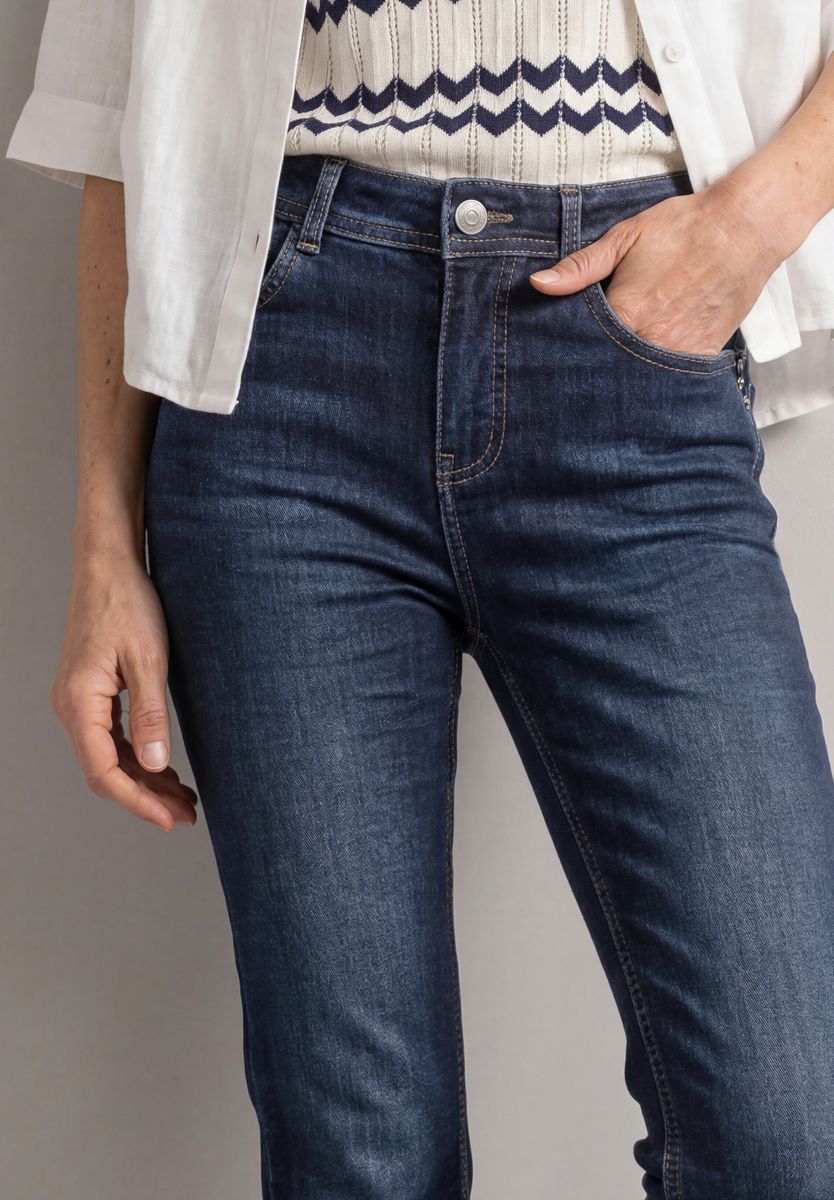 High Waist Bootcut Jeans im Slim Fit