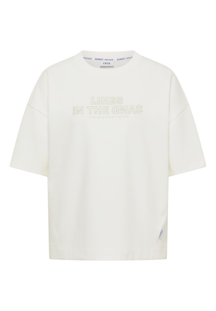 Kurzarm Sweatshirt mit Embroidery