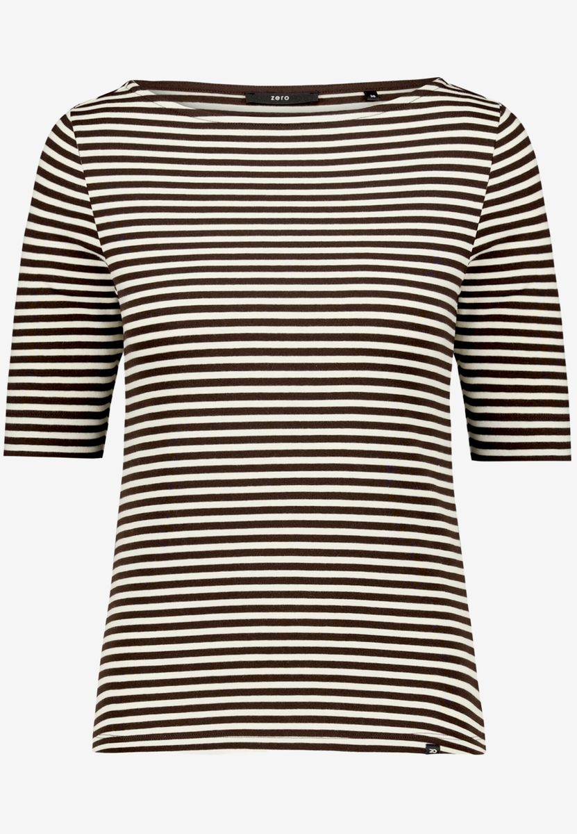 Ringelshirt mit U-Boot Ausschnitt