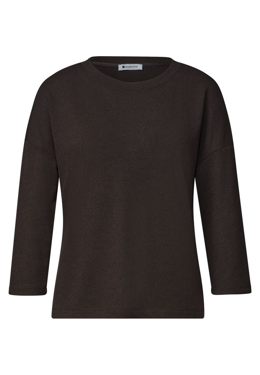 3/4-Arm Shirt in Strick-Optik