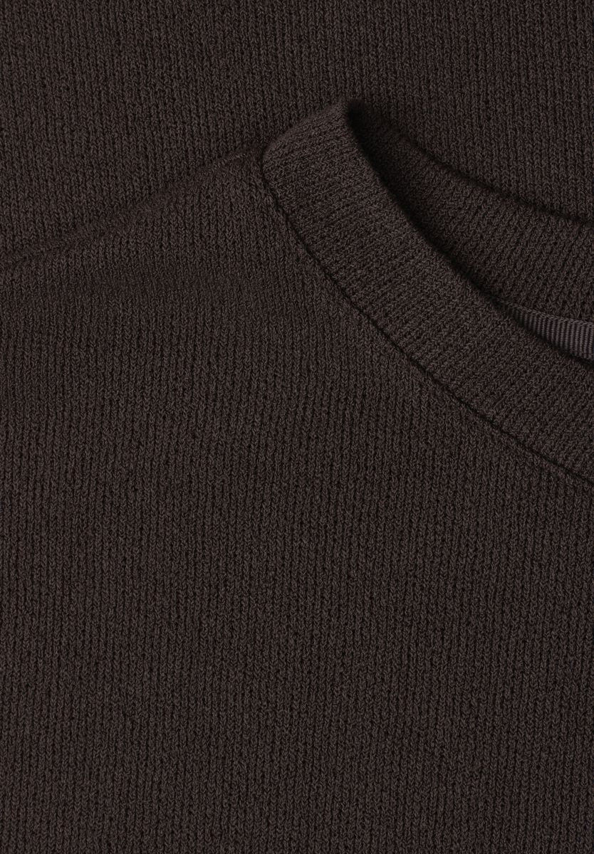 3/4-Arm Shirt in Strick-Optik
