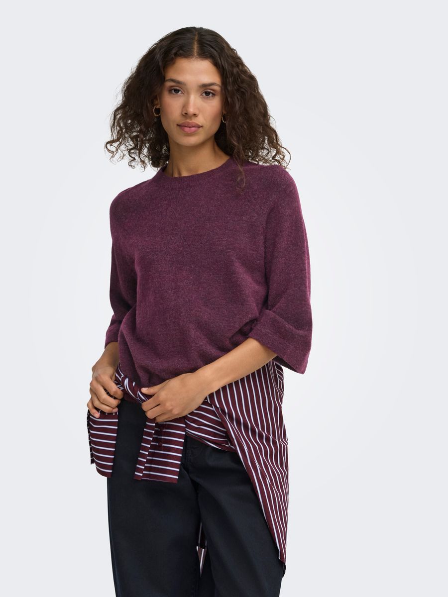 ONLSIMONI 3/4 PULLOVER KNT NOOS