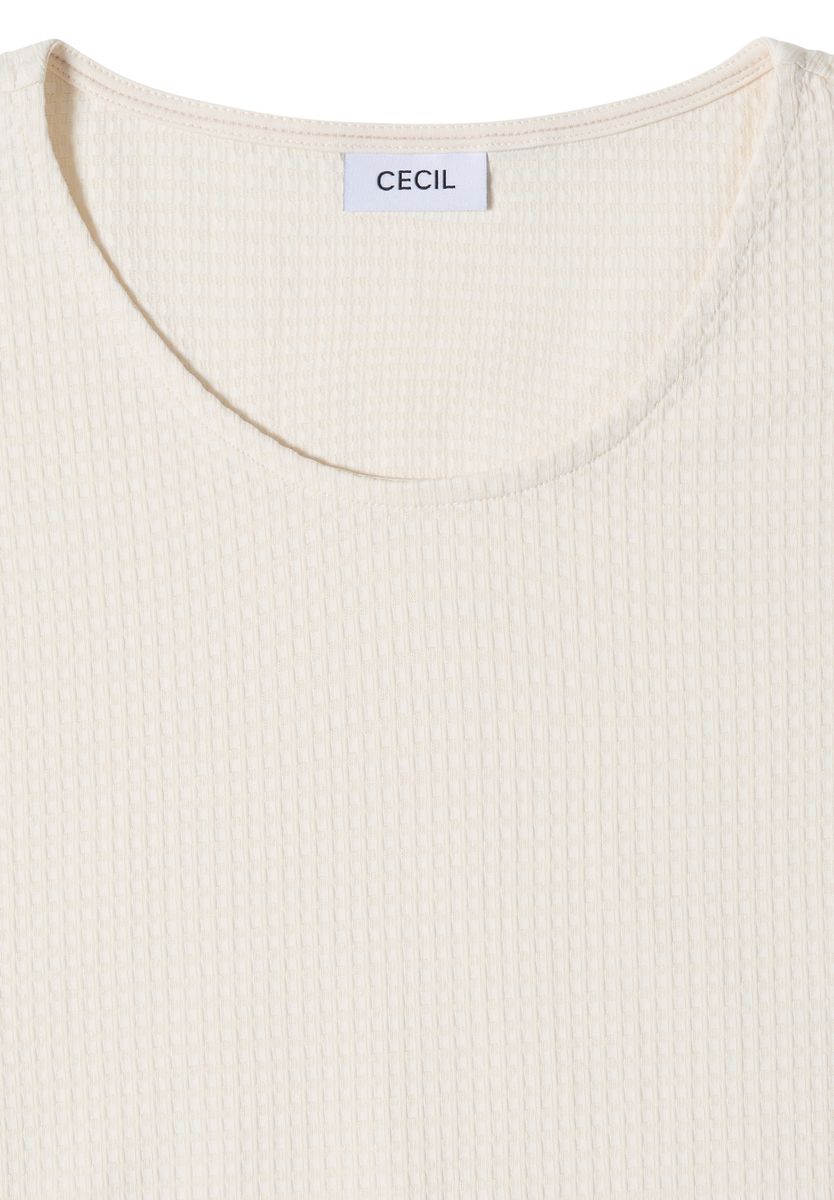 T-Shirt mit Waffel-Struktur