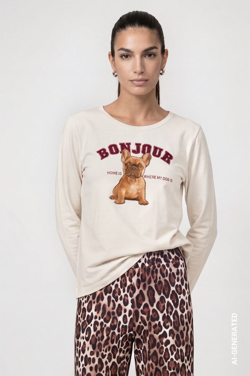Langarmshirt mit Print