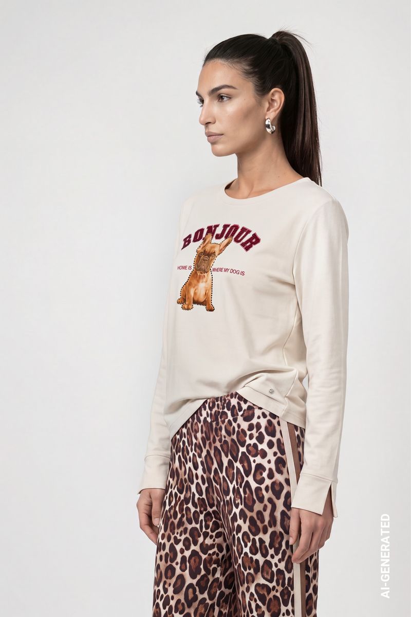 Langarmshirt mit Print