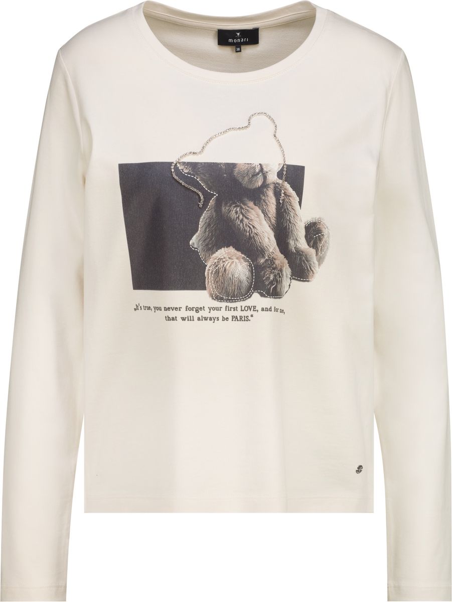 Langarmshirt mit Teddy-Print
