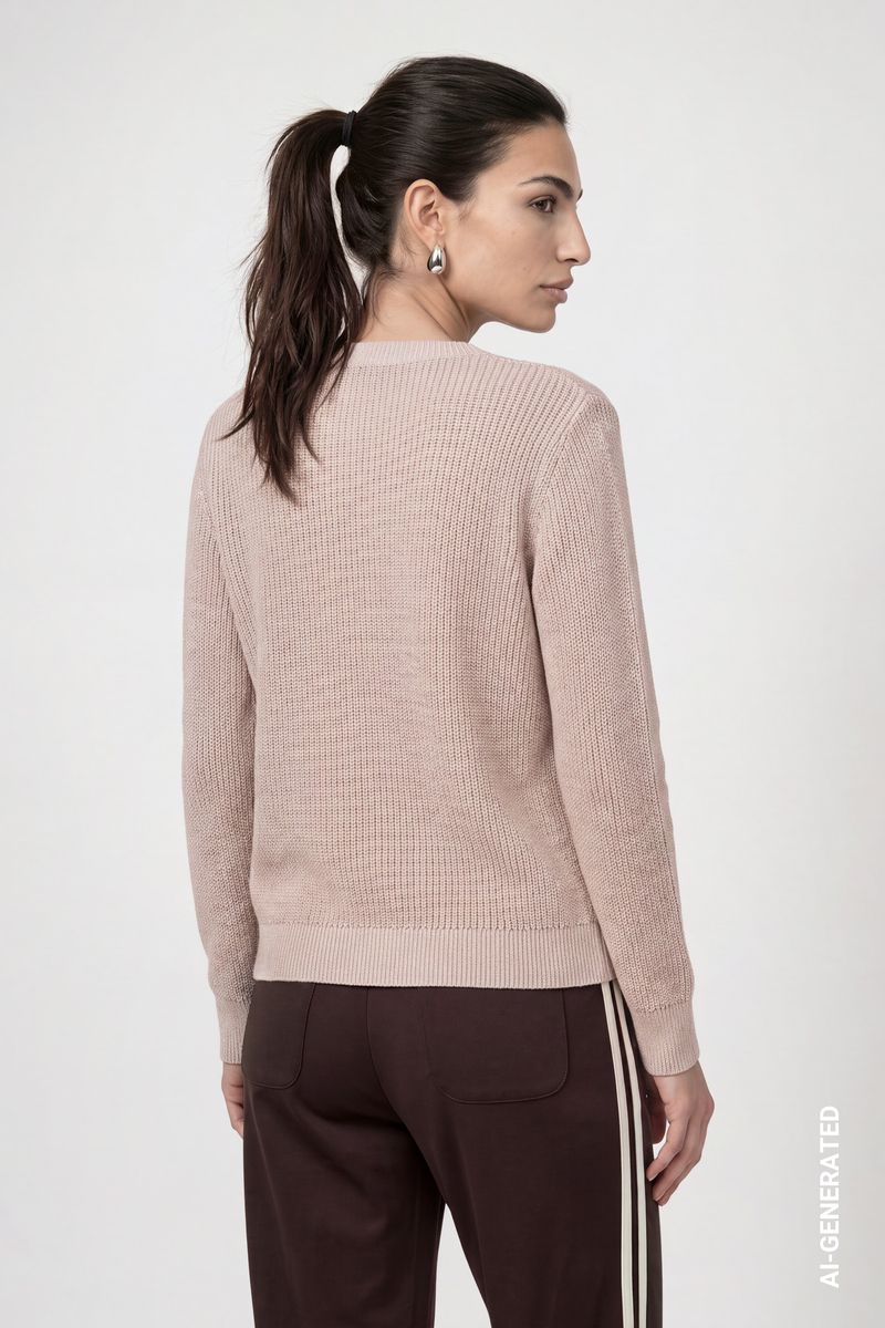 Basic-Strickpullover mit Lurex