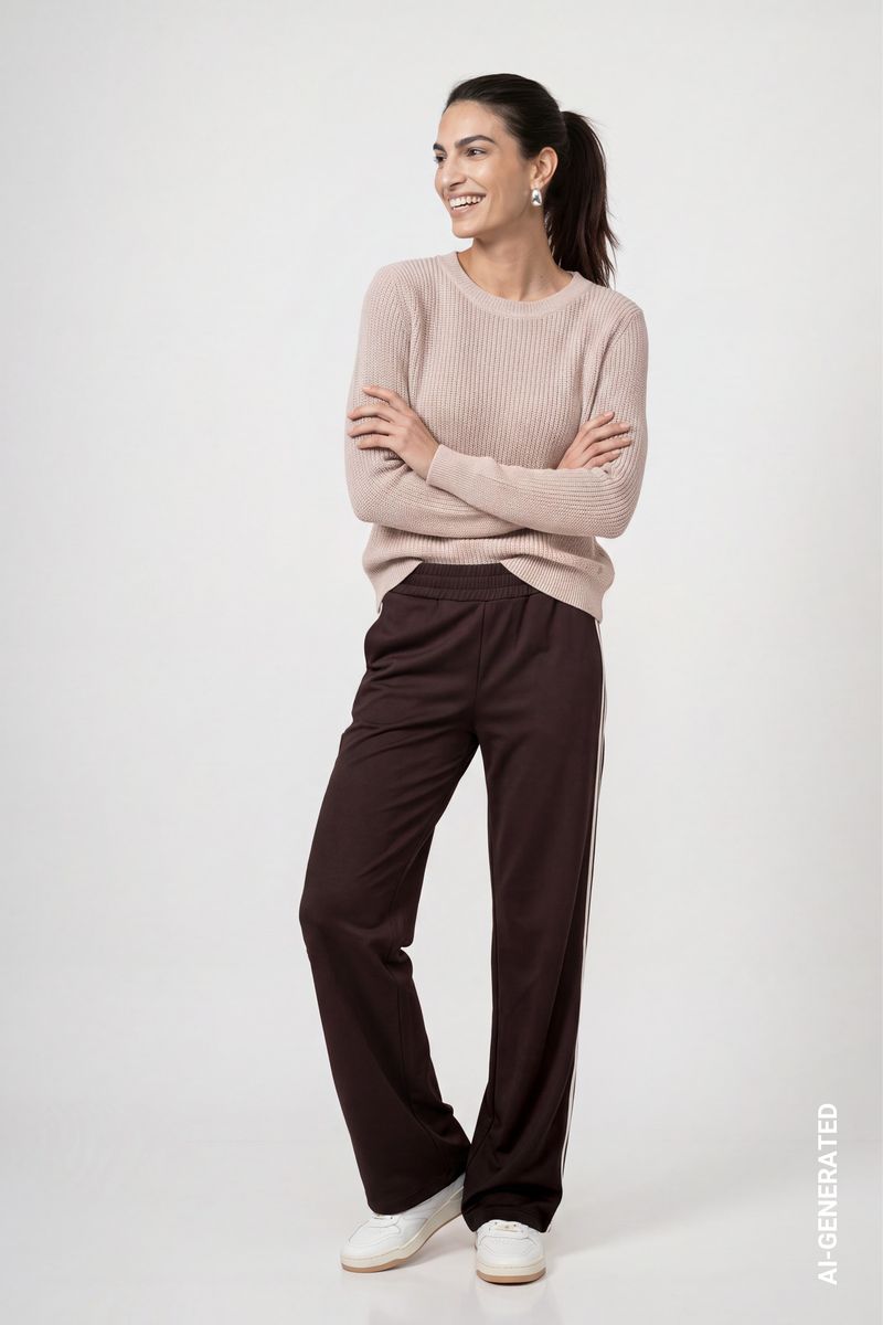 Basic-Strickpullover mit Lurex