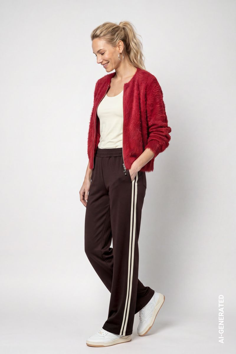 Strickjacke mit flauschiger Haptik